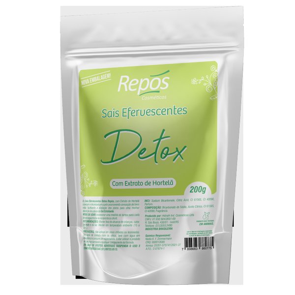 Sachê Sais Efervescentes Repós Detox 200g - Disk Kosméthicos